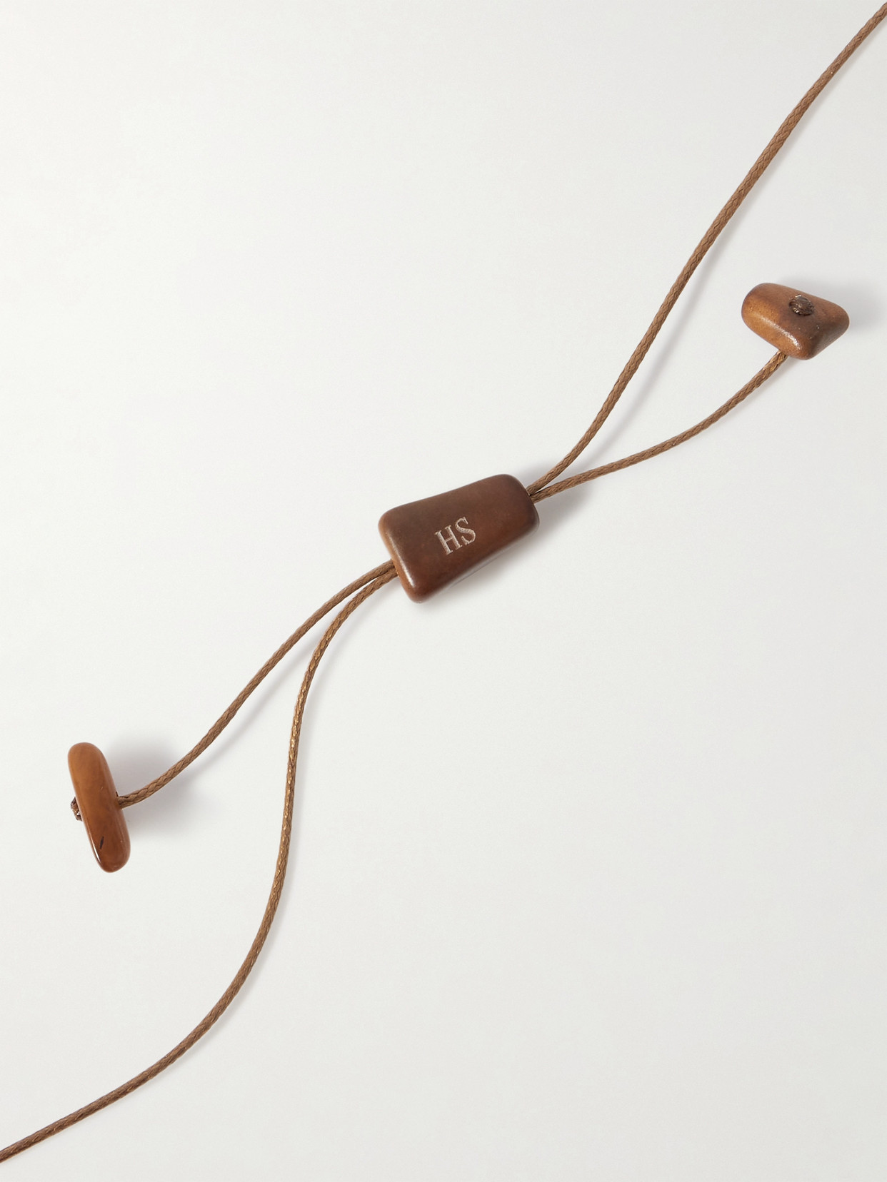 Hunting Season The Choker Tagua And Leather Necklace In Brown