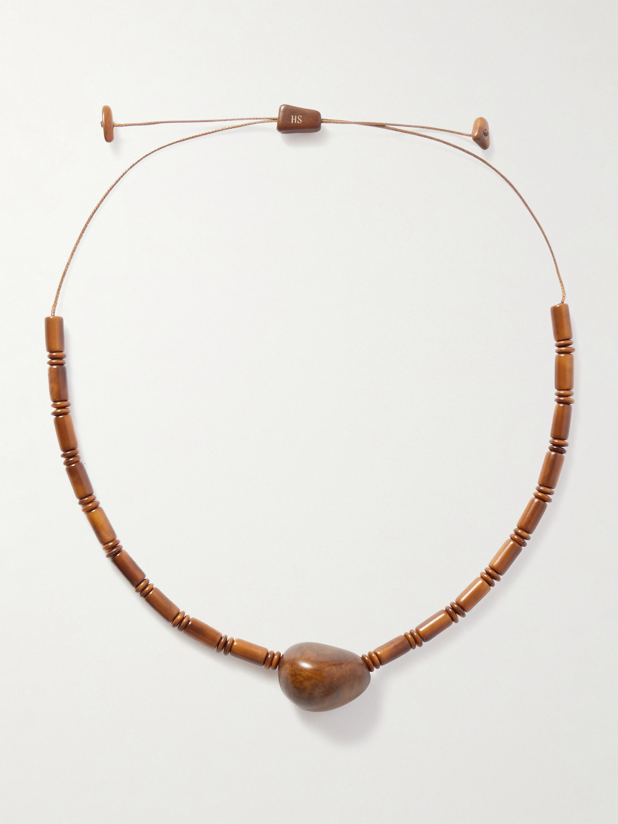 Hunting Season The Choker Tagua And Leather Necklace In Brown