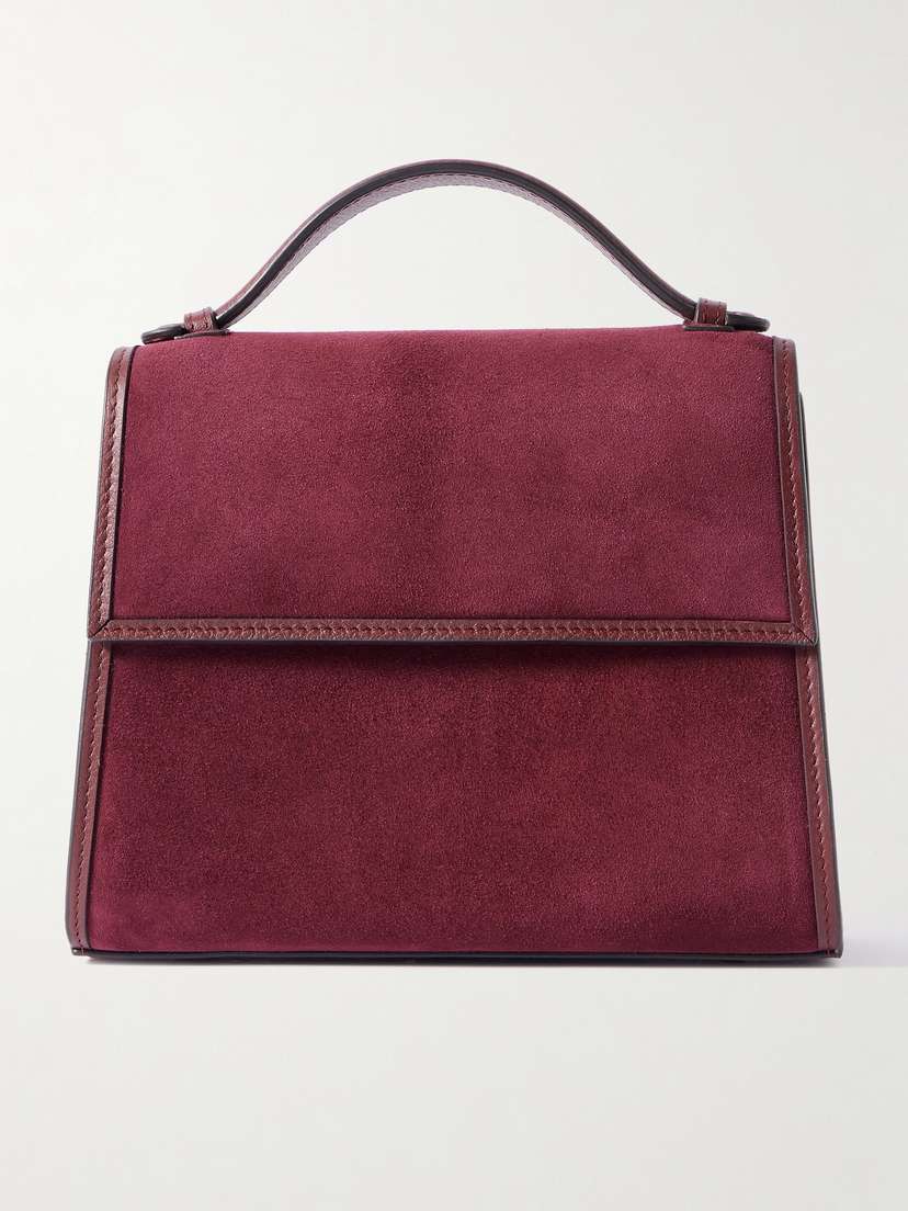 Hunting Season Medium Leather-trimmed Suede Tote