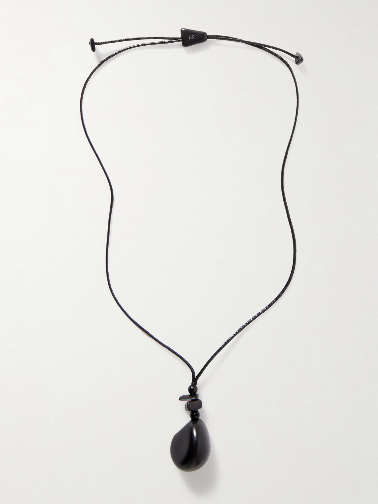 Hunting Season The Pendant Tagua And Leather Necklace In Black