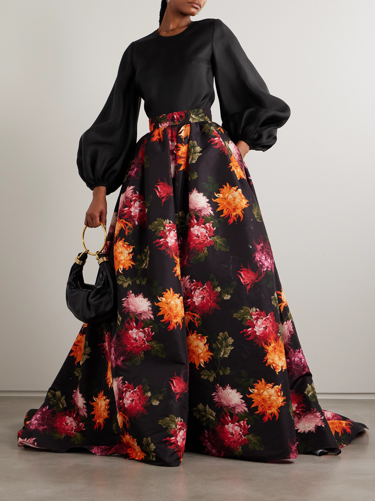 Carolina Herrera Silk Blouse In Black