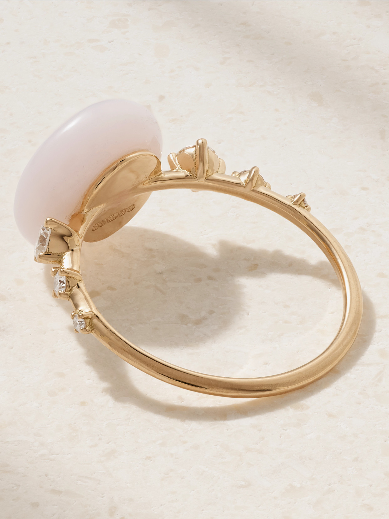 Fernando Jorge Orbit 18-karat Rose Gold, Opal And Diamond Ring In Gold