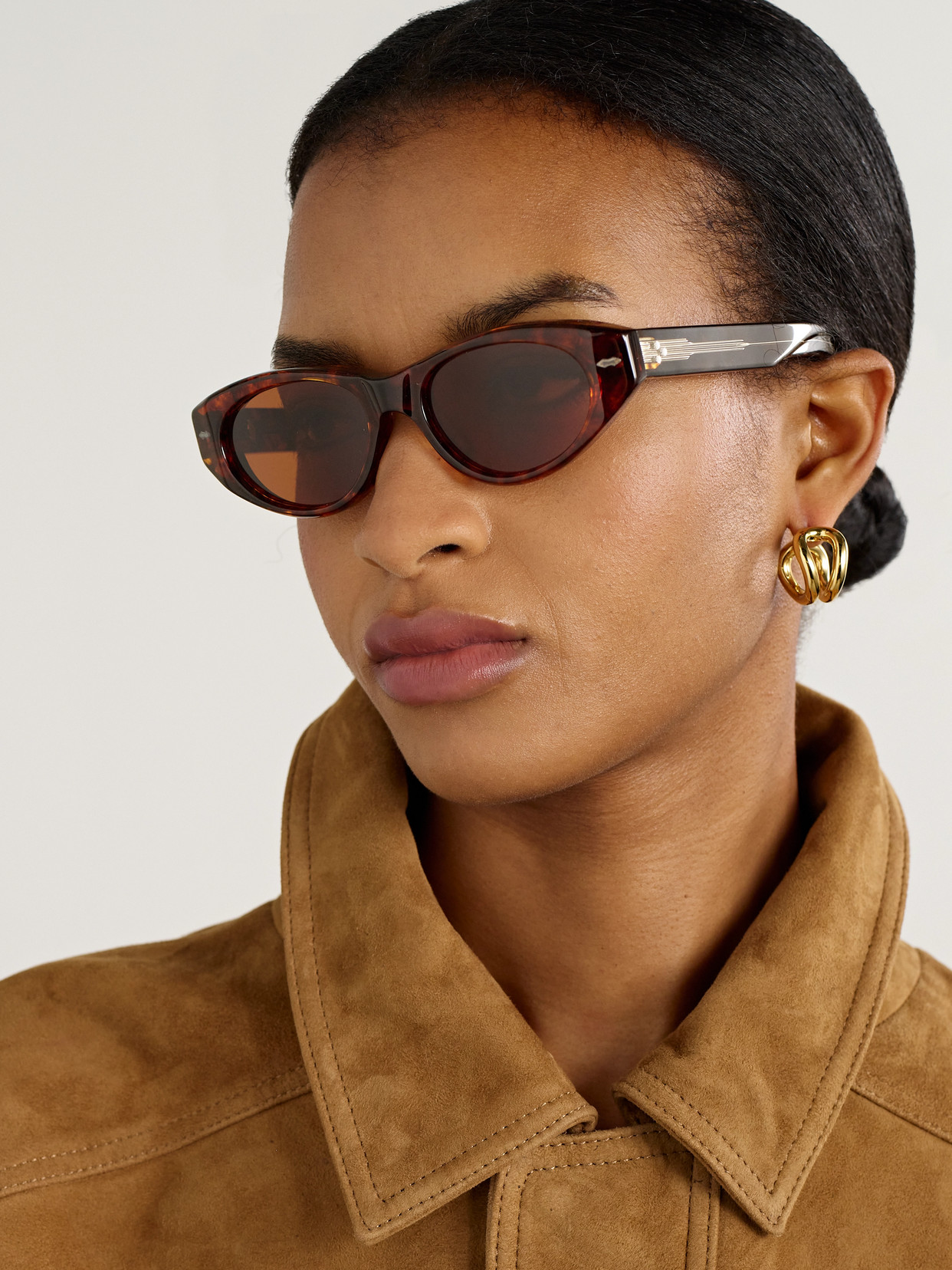 Jacques Marie Mage Krasner Cat-eye Tortoiseshell Acetate Sunglasses In Brown