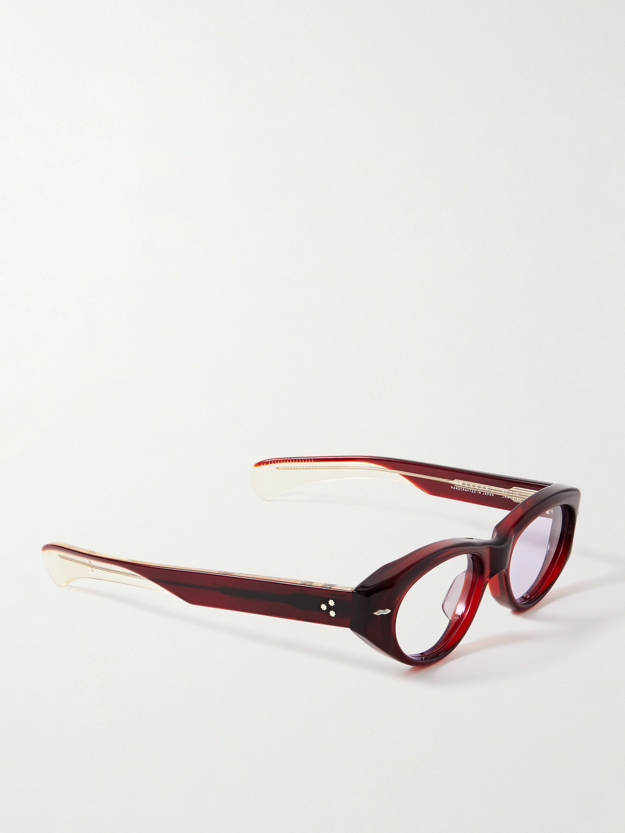 Jacques Marie Mage Krasner Cat-eye Acetate Sunglasses In Burgundy
