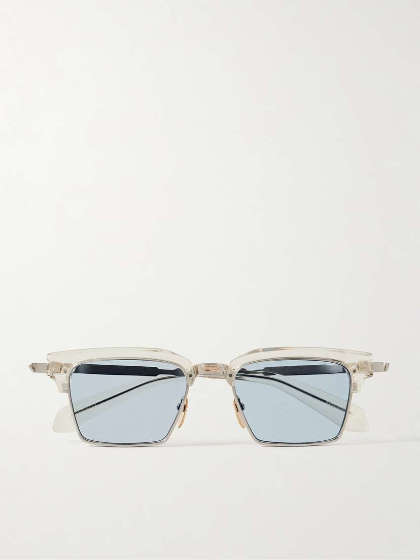 Jacques Marie Mage Alin Acetate And Silver-tone Square-frame Sunglasses