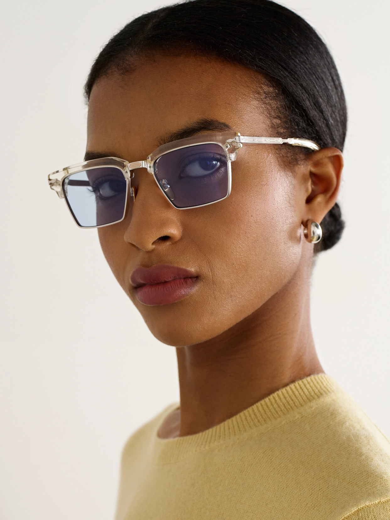 Jacques Marie Mage Alin Acetate And Silver-tone Square-frame Sunglasses In Silver