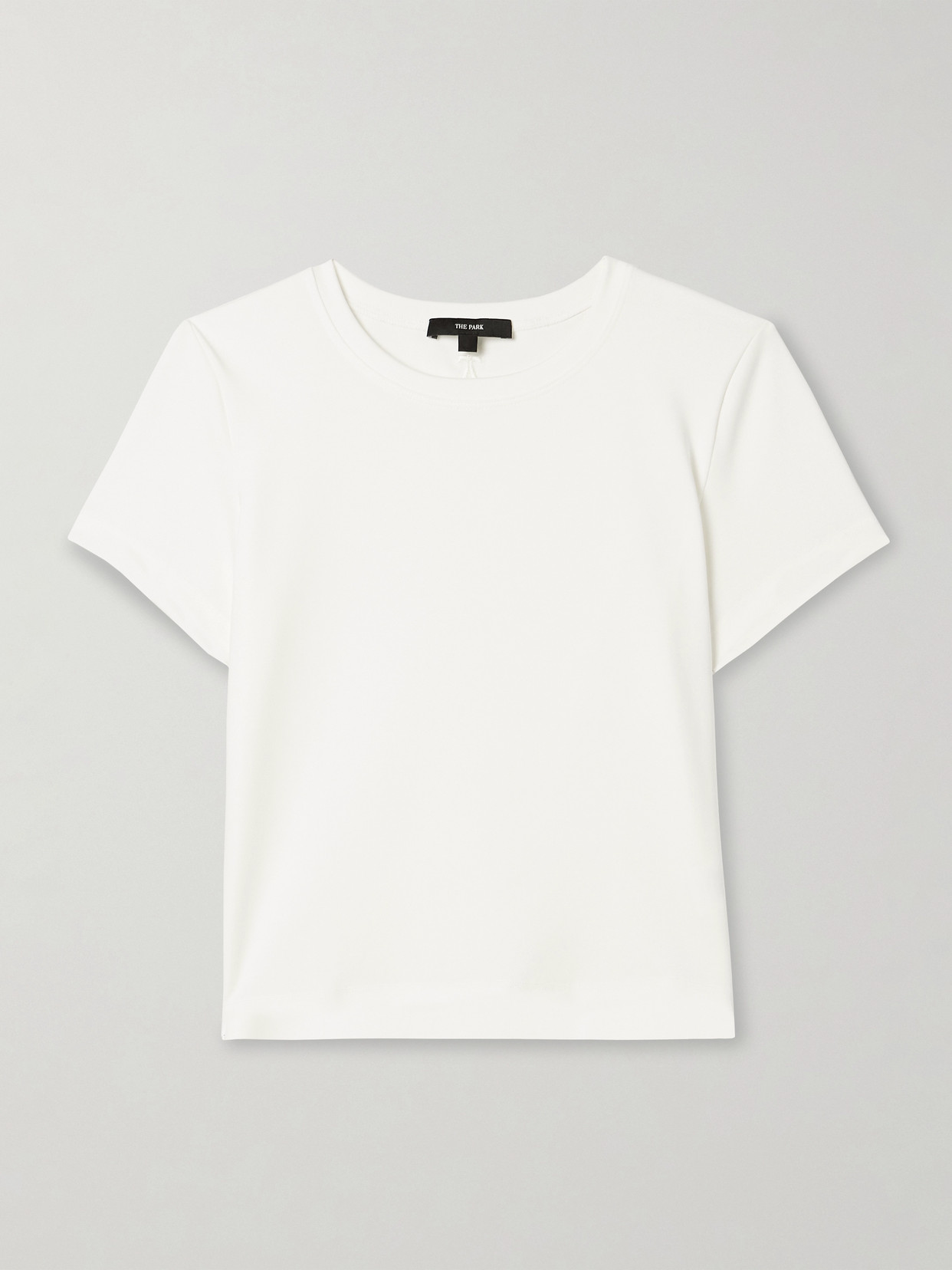 The Park Lia Cropped Stretch-tencel™ Lyocell Jersey T-shirt
