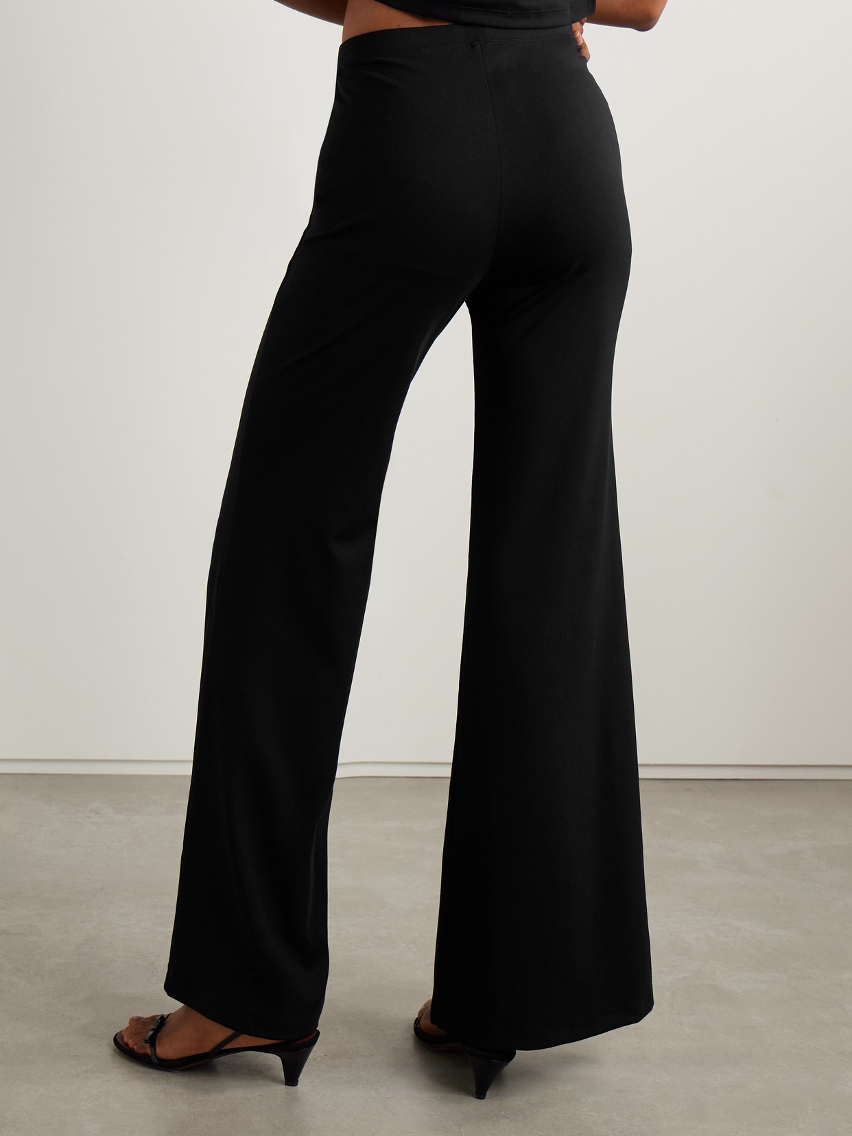 The Park Tessa Stretch-tencel™ Lyocell Jersey Flared Pants