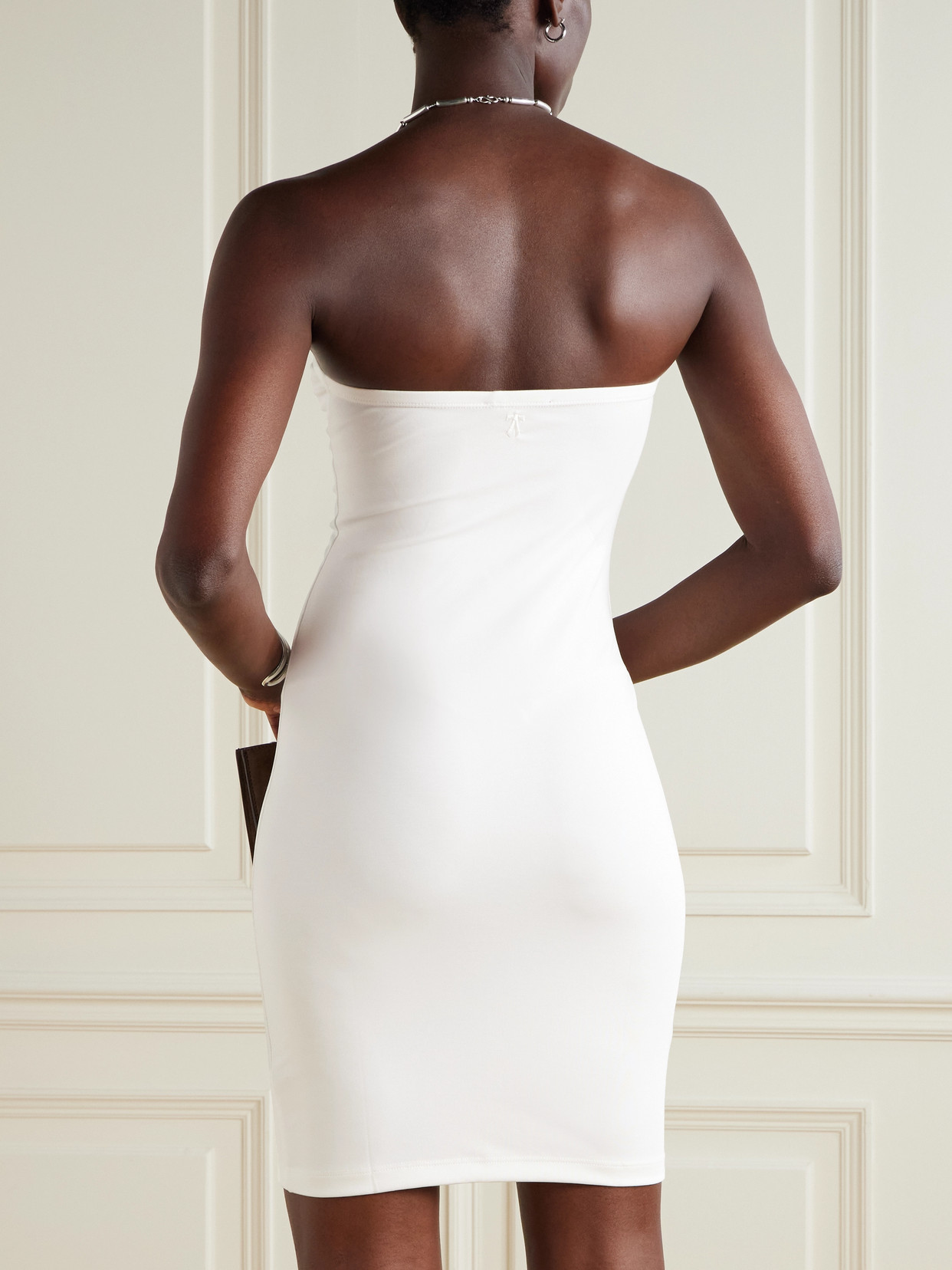 The Park Chiara Strapless Pyratex® Power 3 Mini Dress In White