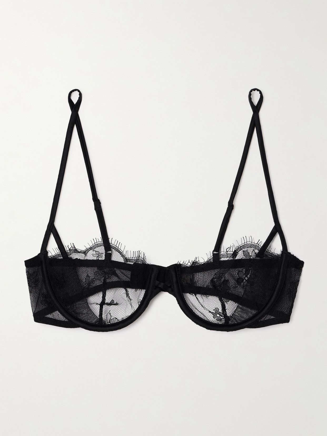 Kiki De Montparnasse Lace Underwired Soft-cup Balconette Bra In Multi