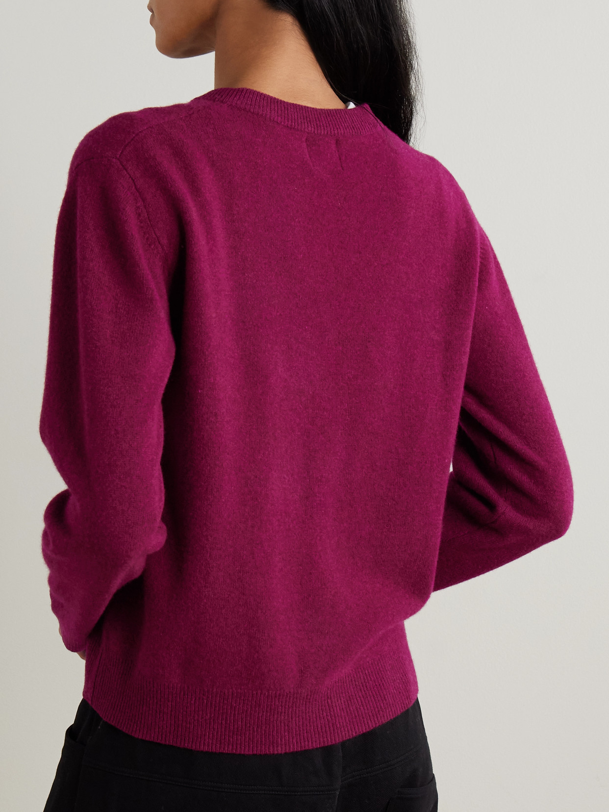 Leset Jesse Wool Sweater In Burgundy