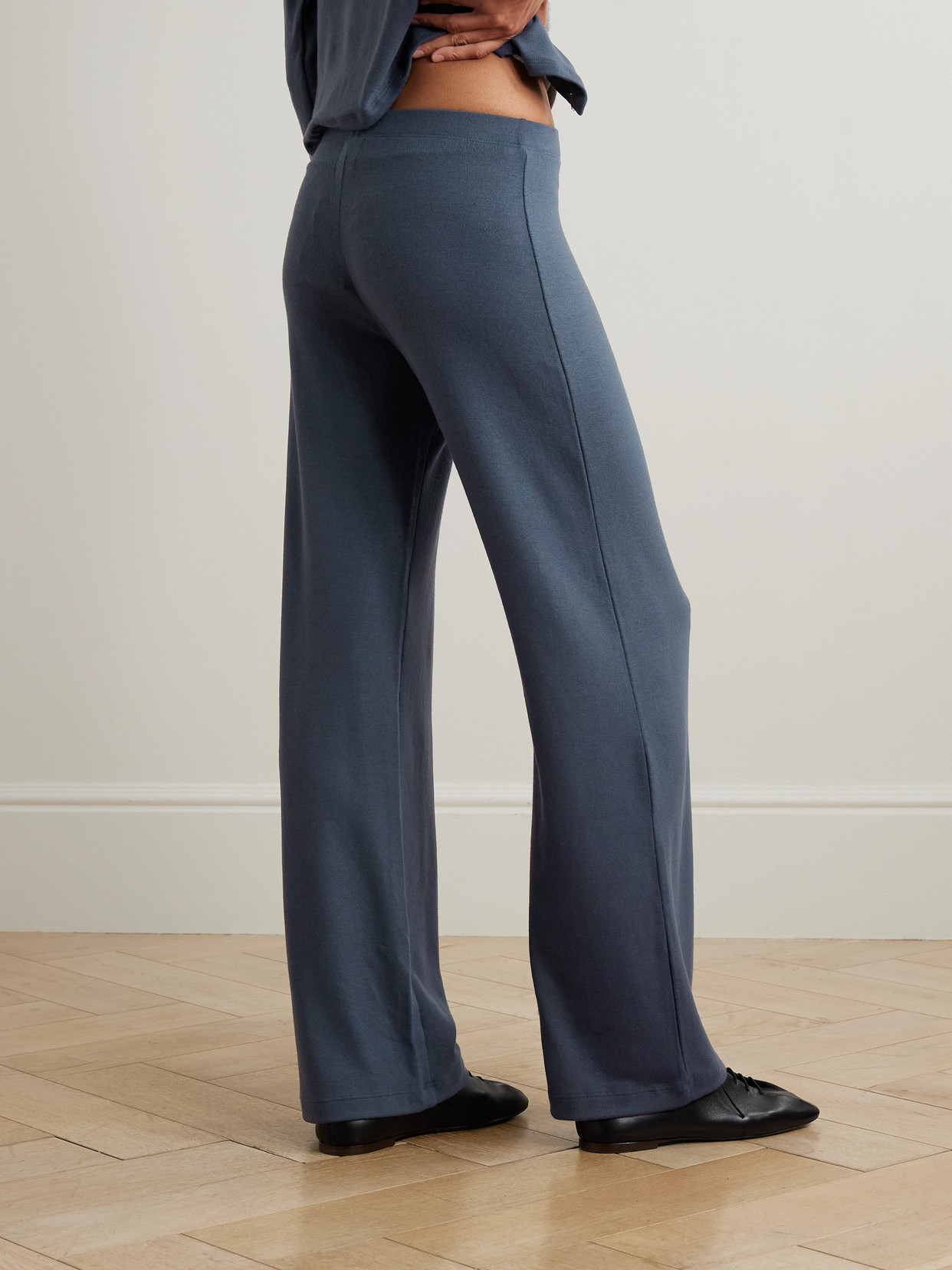 Leset Lauren Jersey Track Pants In Blue