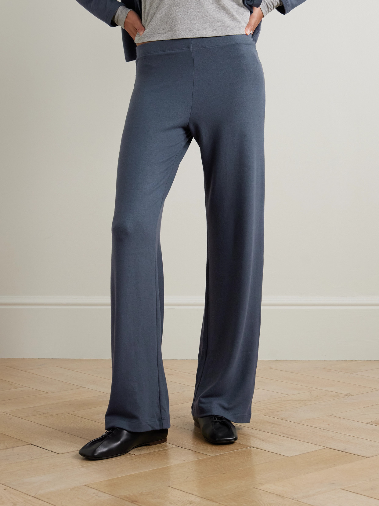 Leset Lauren Jersey Track Pants In Blue