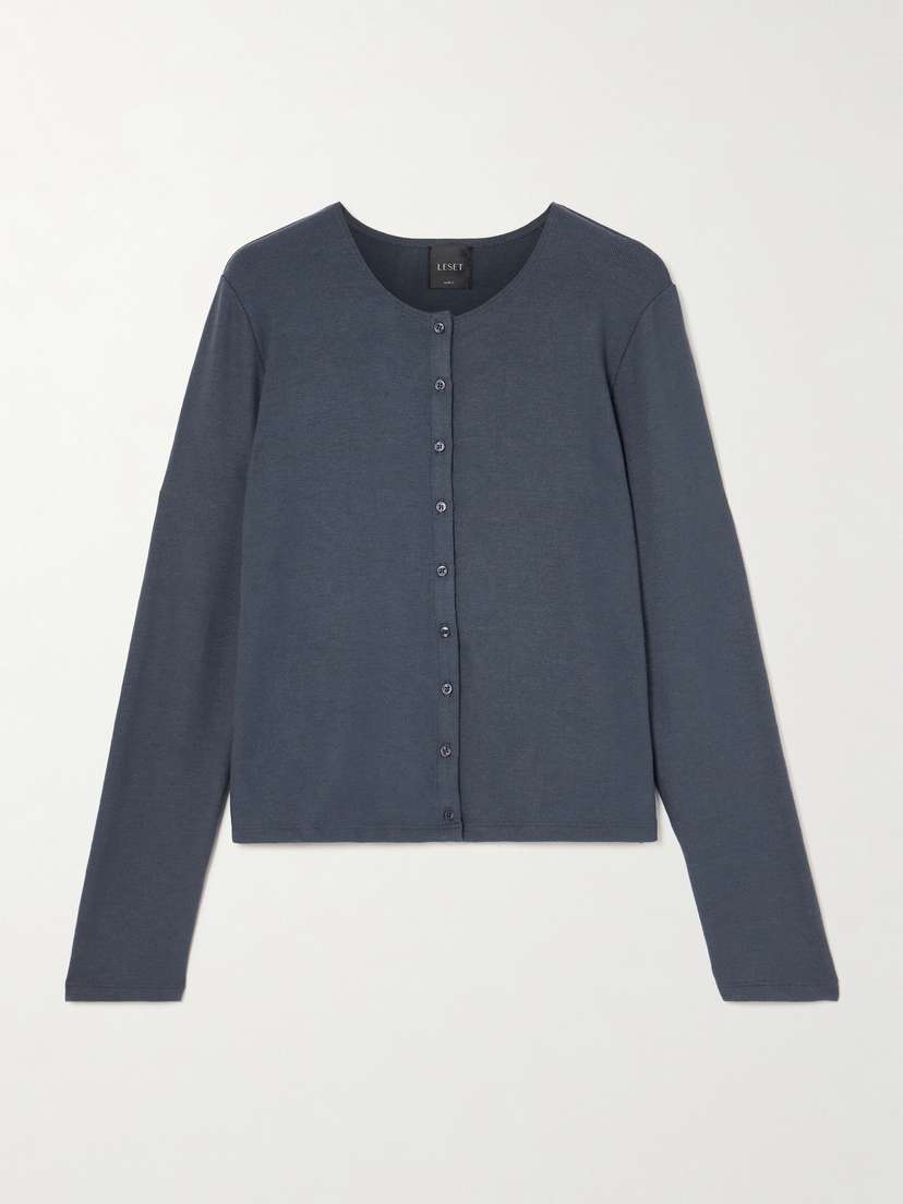 LESET Lauren Jersey Cardigan