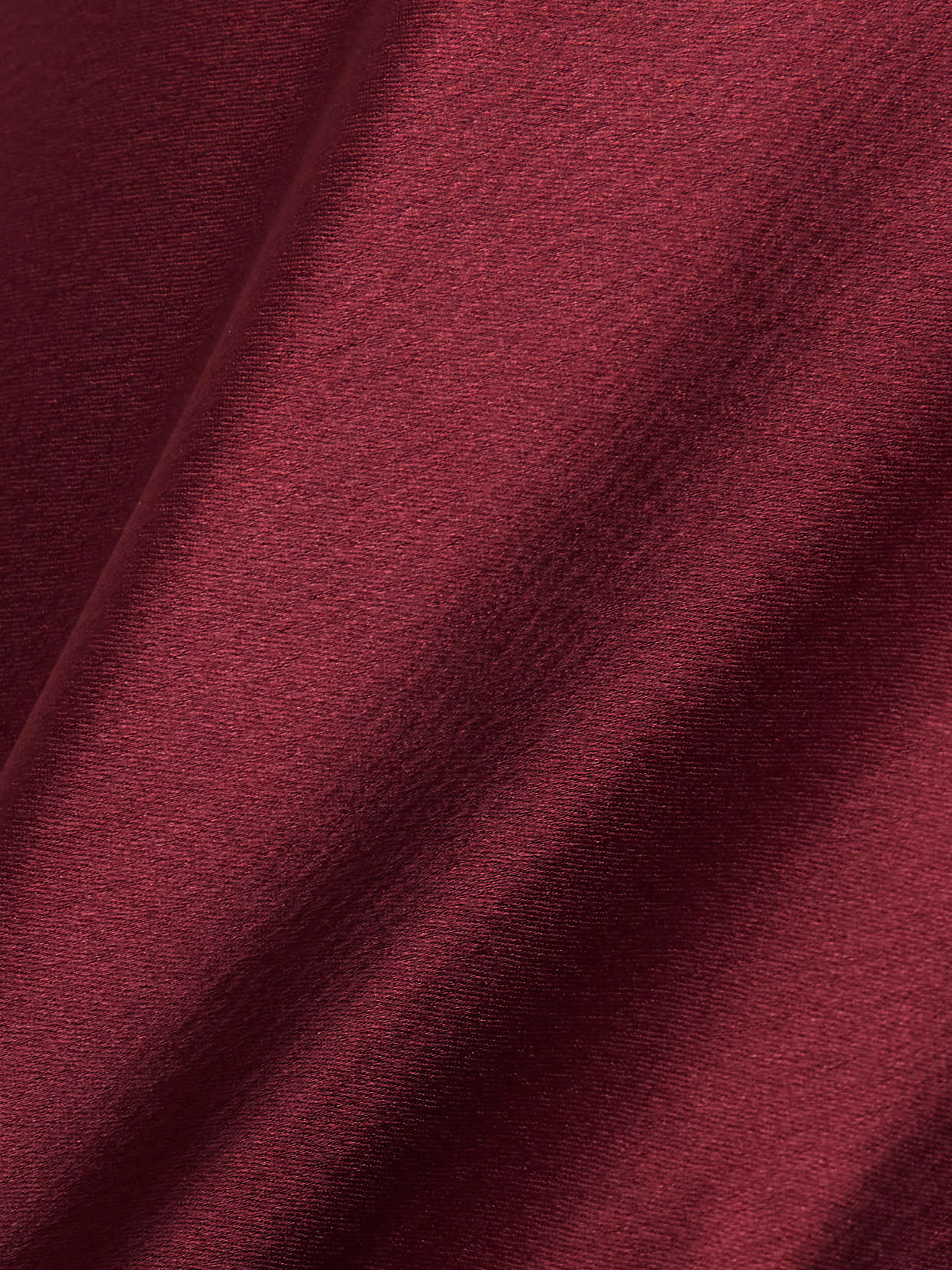 Leset Barb High-rise Satin Straight Pants In Burgundy