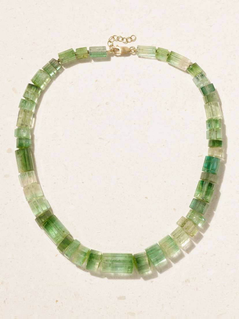 Marisa Klass Gold Tourmaline Necklace