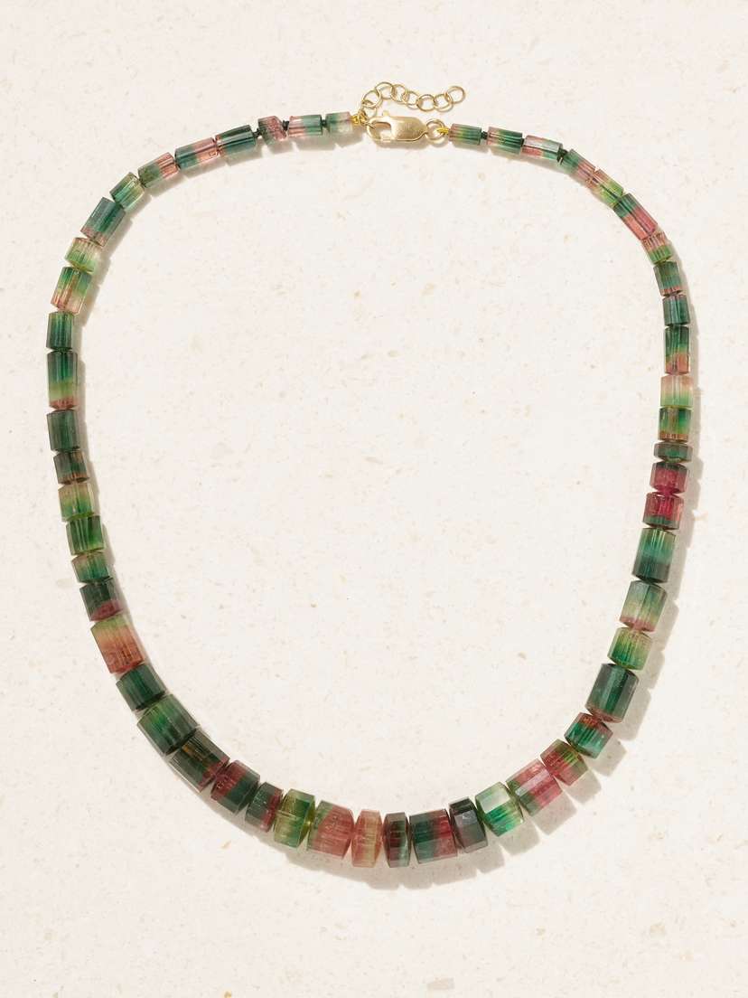 Marisa Klass Gold Tourmaline Necklace