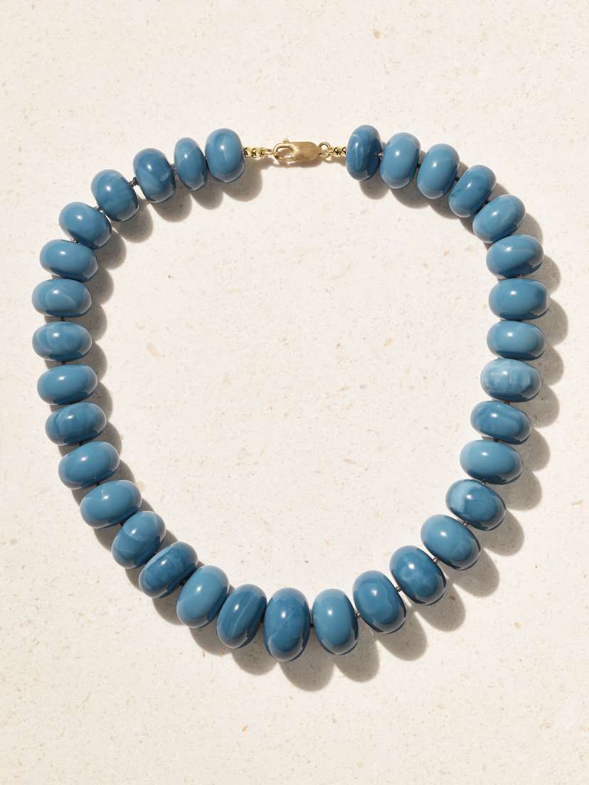 Marisa Klass Gold Opal Necklace