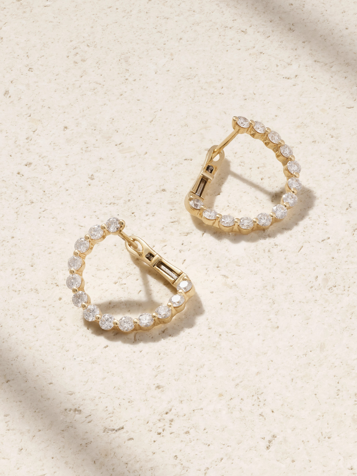 Persée Circle 18-karat Gold Diamond Earrings
