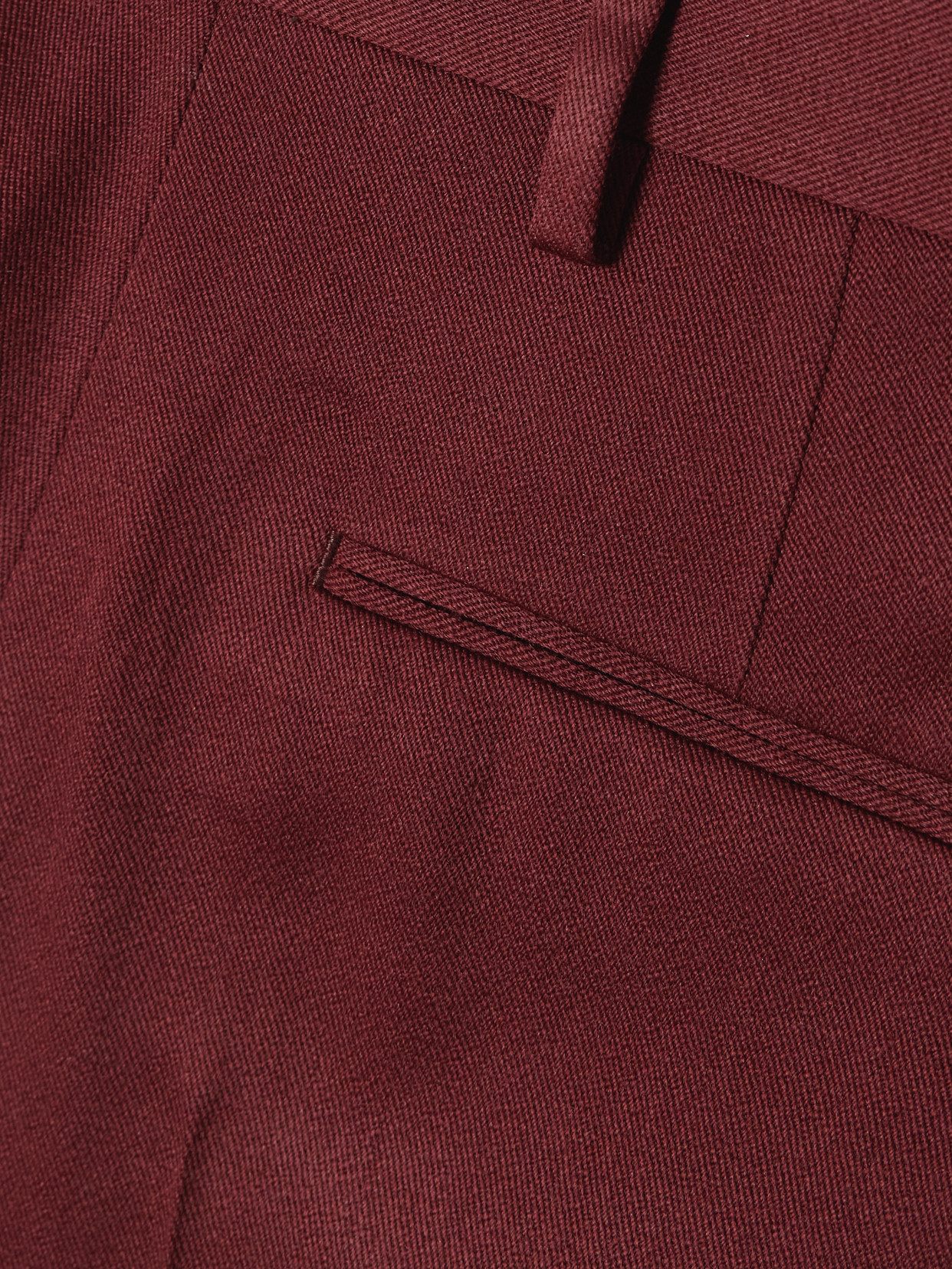 Dries Van Noten Pleated Wool-twill Wide-leg Pants In Red