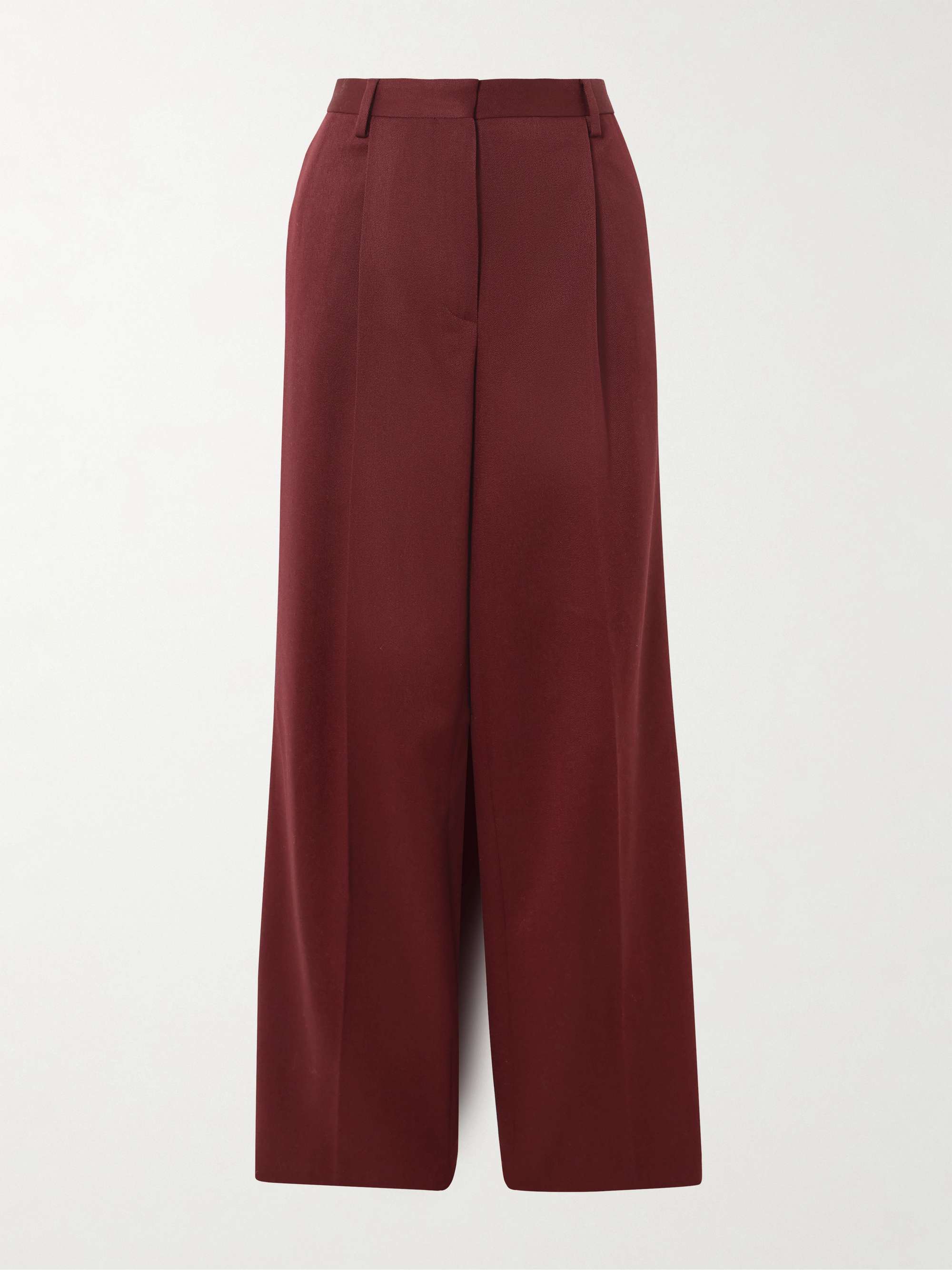 パンツ Dries Van Noten Wool Wide Short Pants DRIES VAN NOTEN Pleated wool-blend shorts | NET-A-PORTER