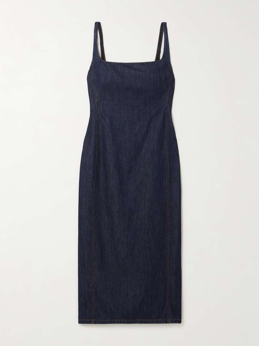 Dries Van Noten Denim Midi Dress