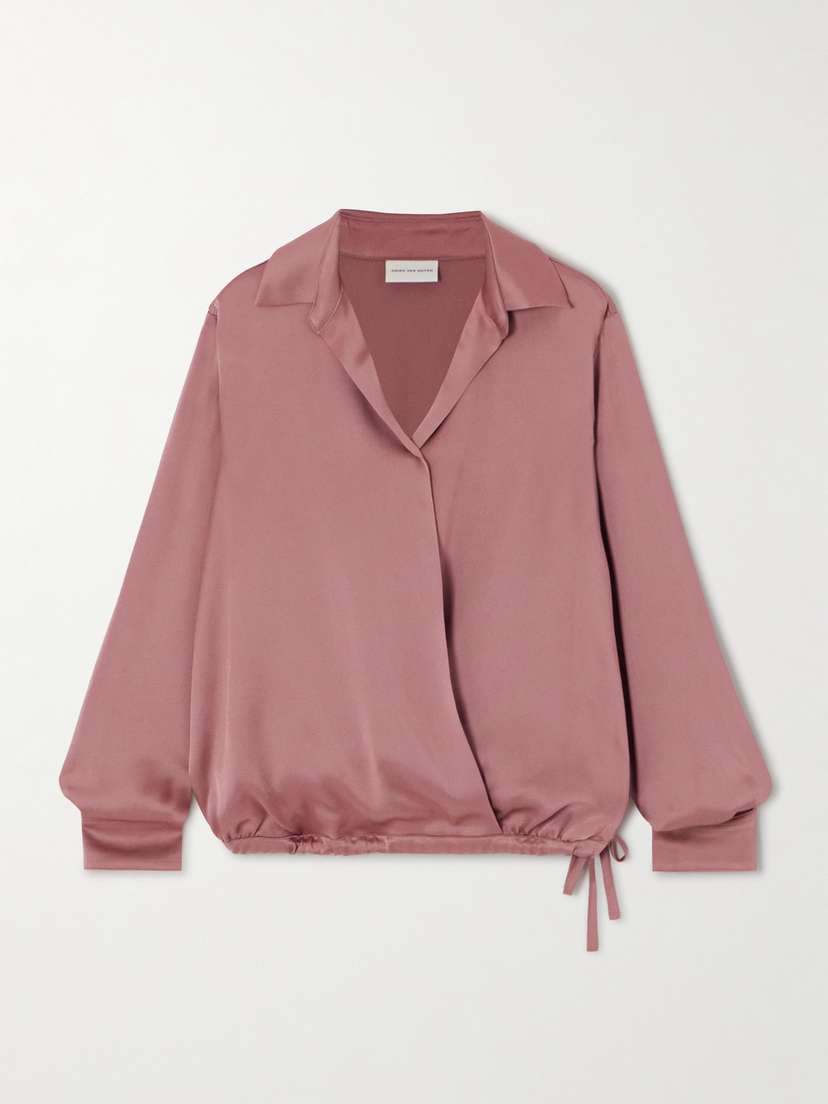 Dries Van Noten Cedal Satin Blouse