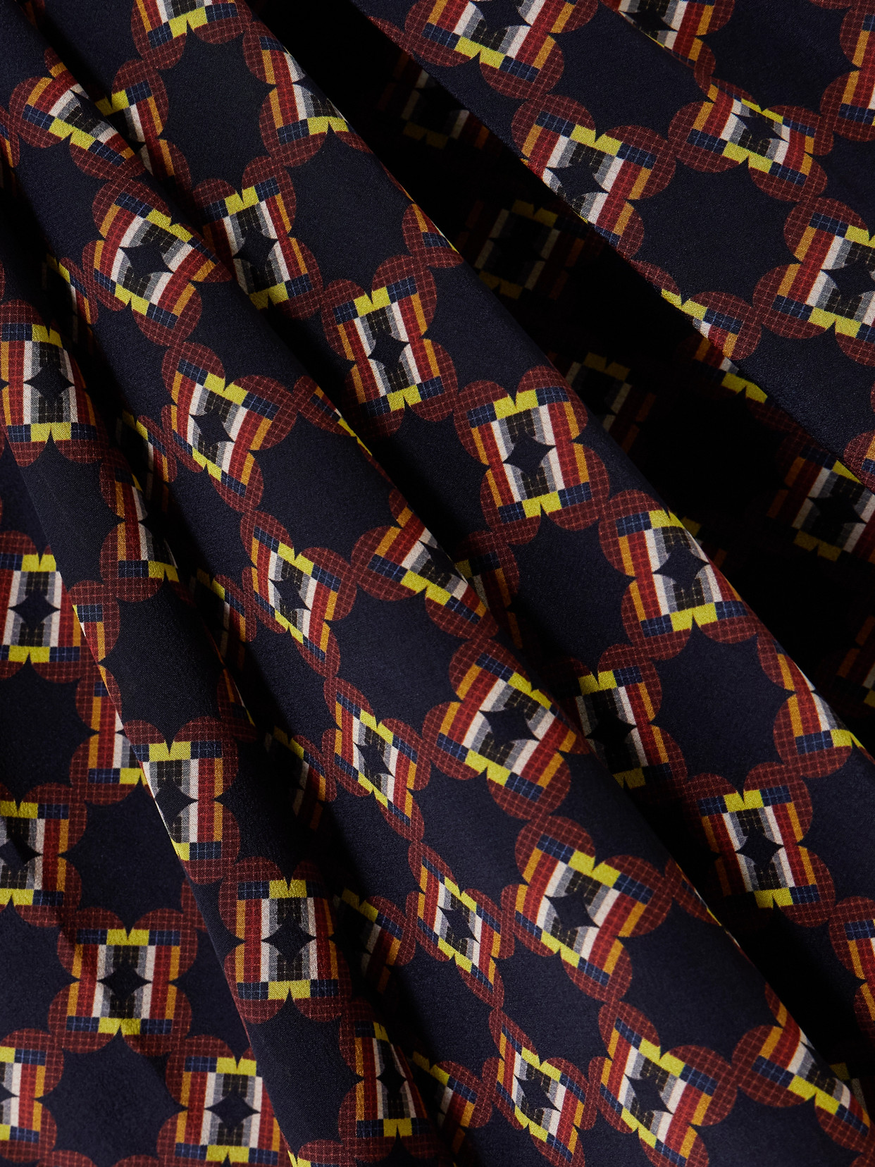 Dries Van Noten Wrap-effect Printed Silk-crepe Midi Dress In Brown
