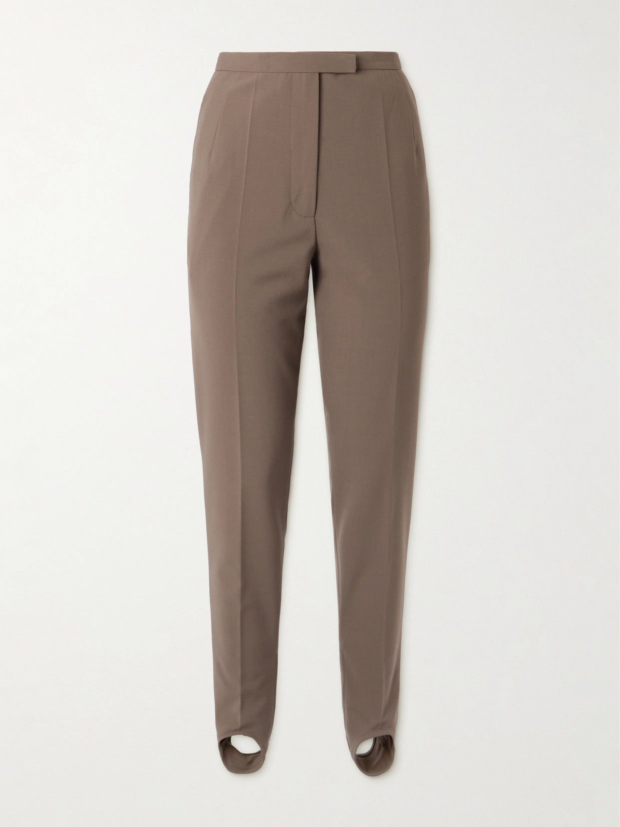 Dries Van Noten Crepe Skinny Pants In Brown