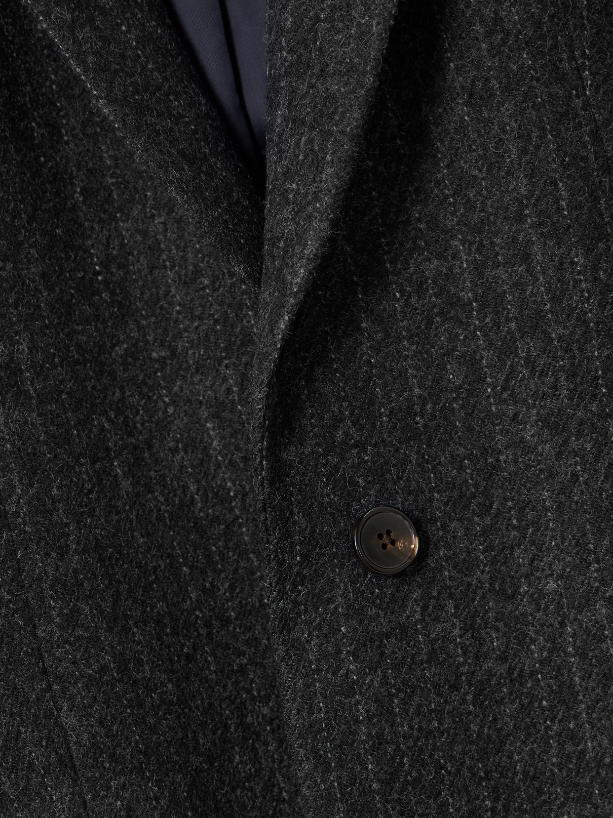 Dries Van Noten Pinstriped Wool-twill Coat In Black
