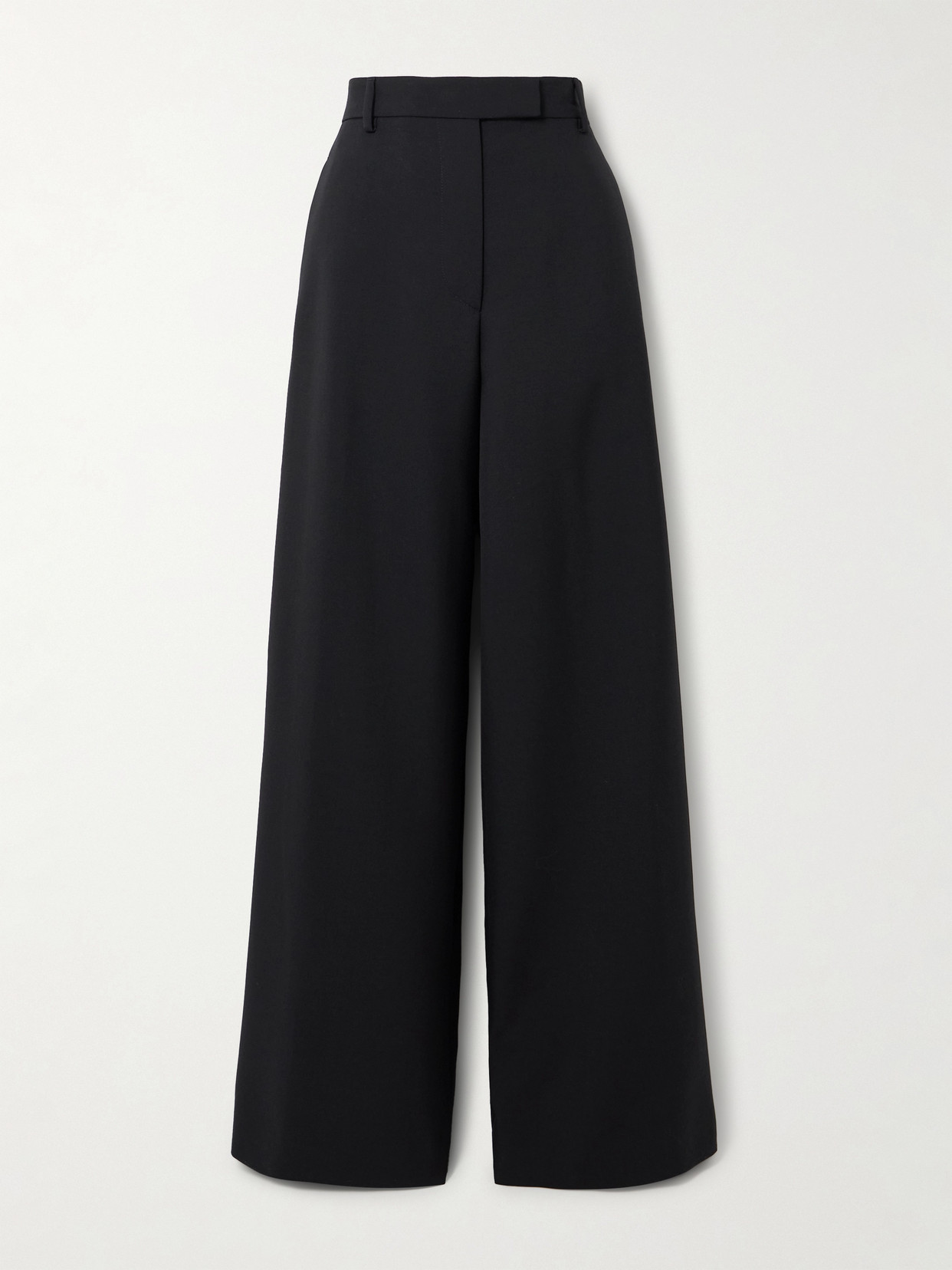 Dries Van Noten Wide-leg Wool And Mohair-blend Twill Pants In Black