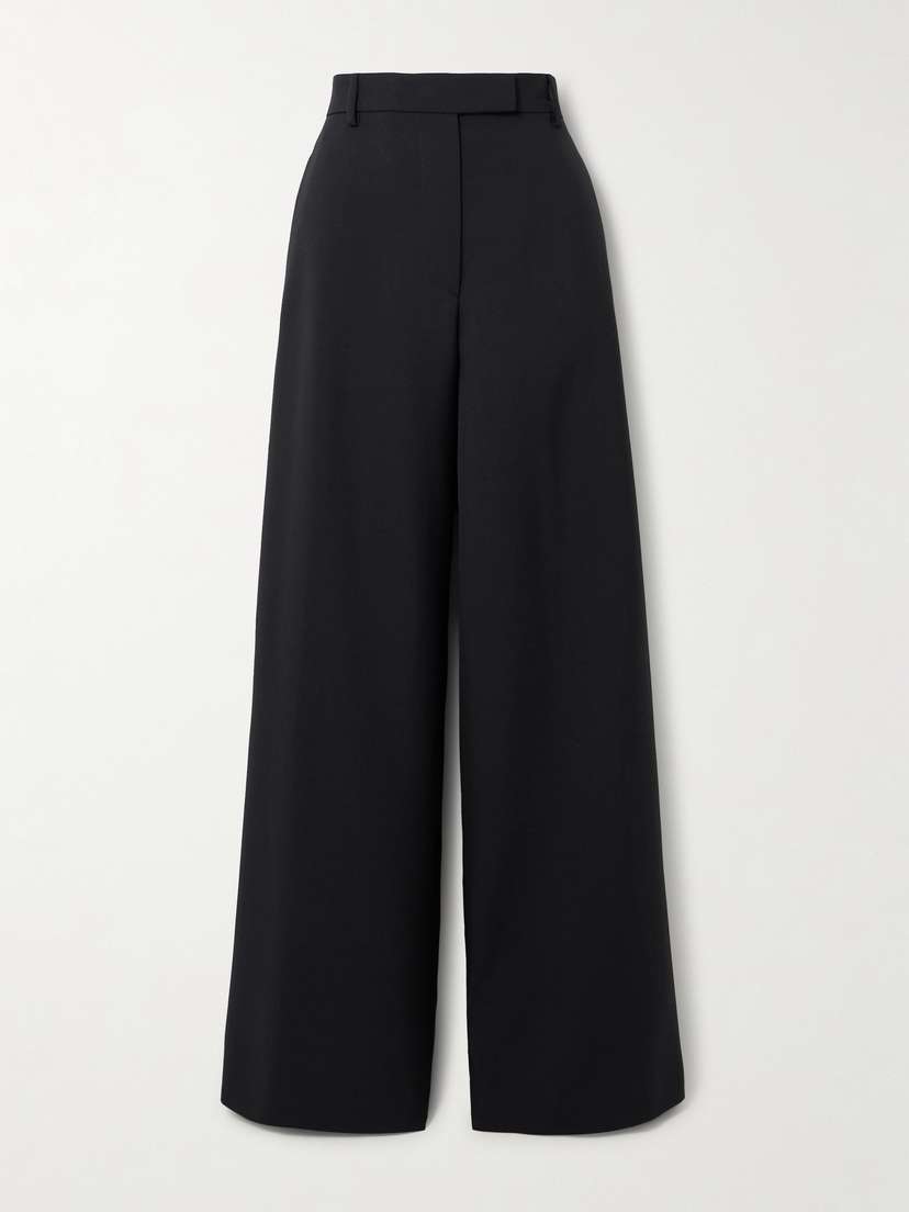 Dries Van Noten Wide-leg Wool And Mohair-blend Twill Pants