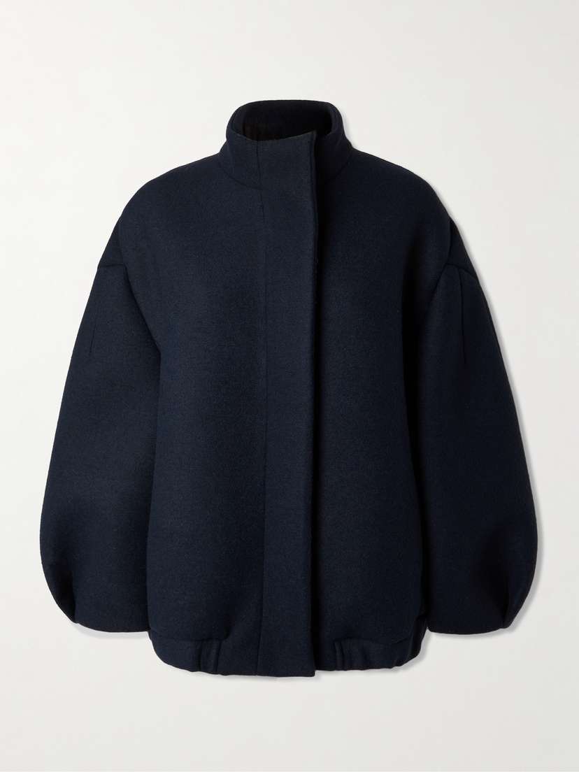 Dries Van Noten Oversized Felt Bomber Jacket