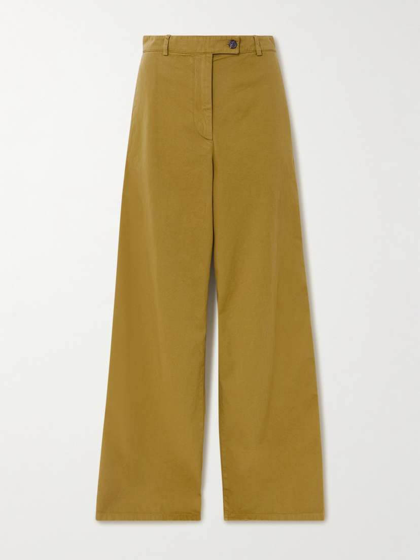 Dries Van Noten Cotton-twill Wide-leg Pants
