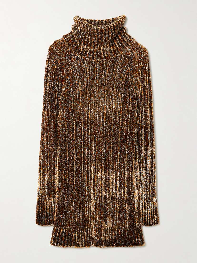 Dries Van Noten Chenille Turtleneck Sweater