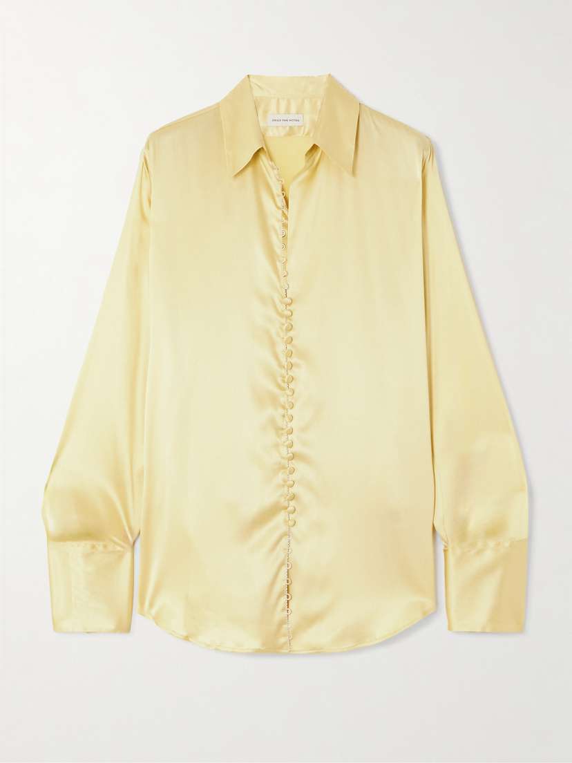 Dries Van Noten Stretch-silk Satin Shirt