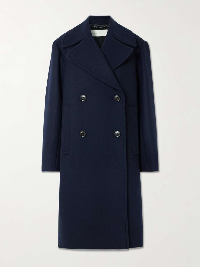 Dries Van Noten Oversized Double-breasted Wool-blend Coat