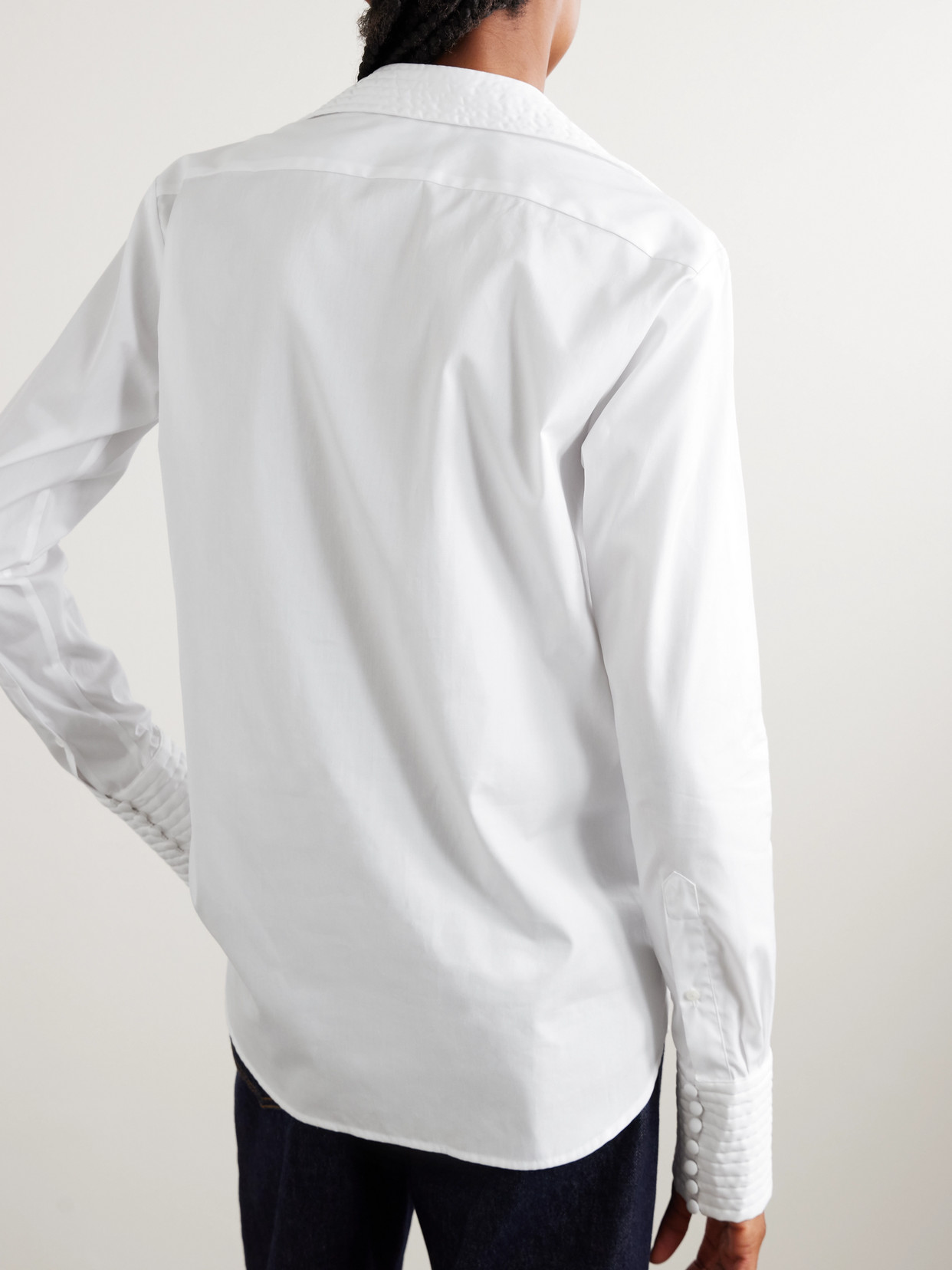 Dries Van Noten Cotton-poplin Shirt In White