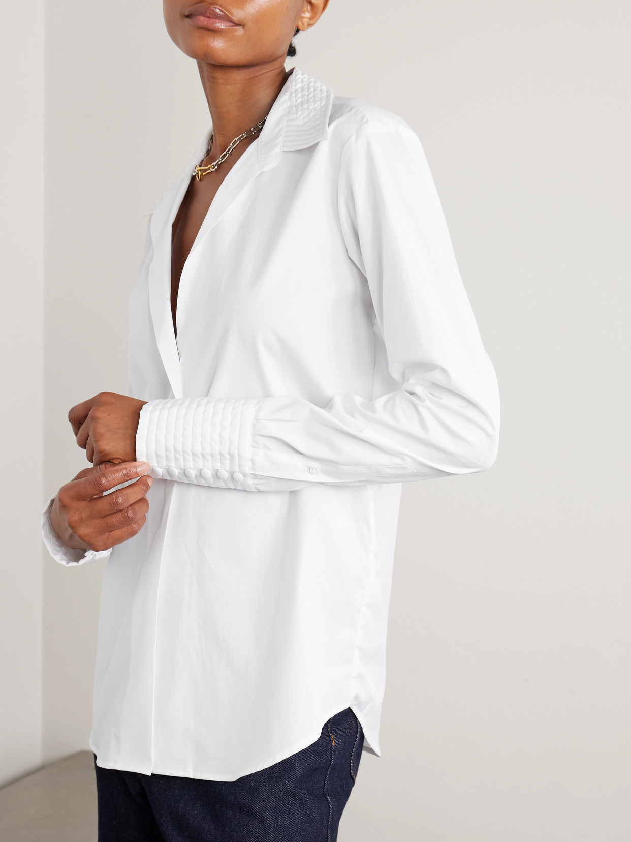 Dries Van Noten Cotton-poplin Shirt In White