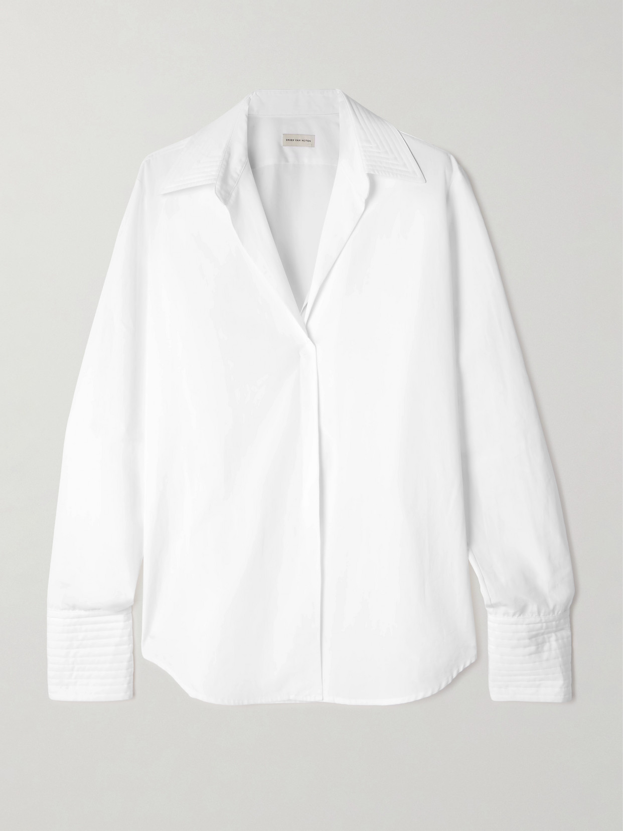 Dries Van Noten Cotton-poplin Shirt In White