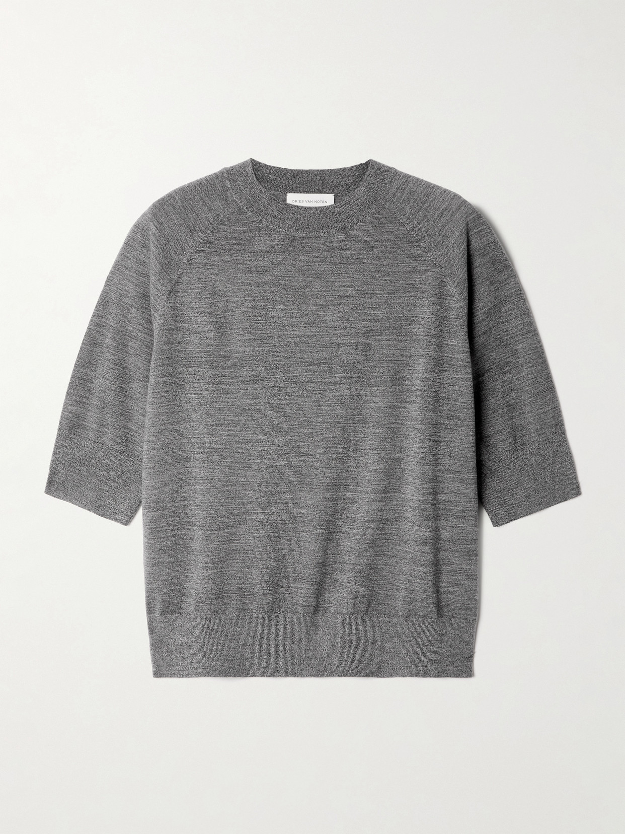 Dries Van Noten Pullover Aus Wolle In Gray