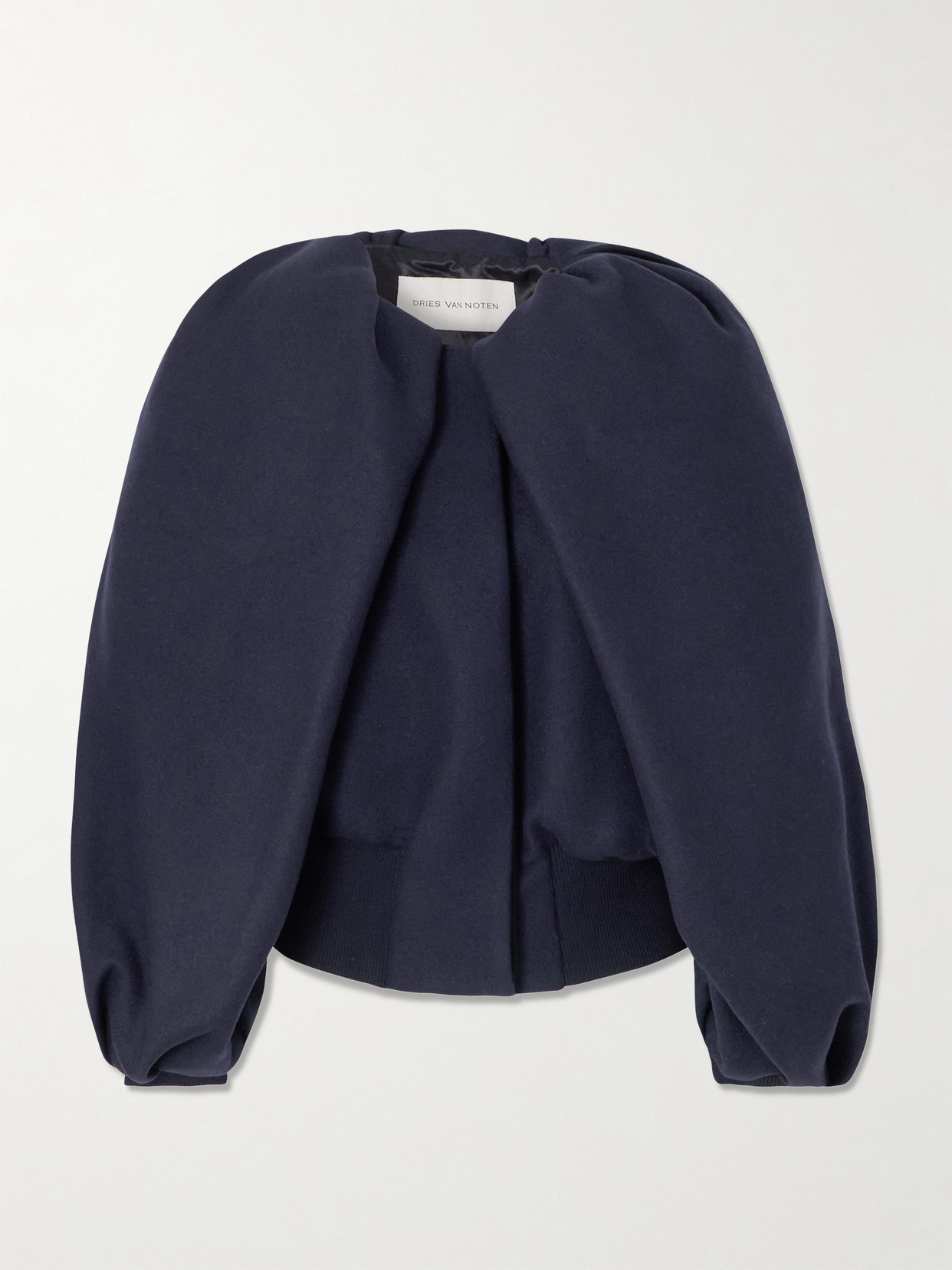 Dries Van Noten Wool-blend Jacket In Blue