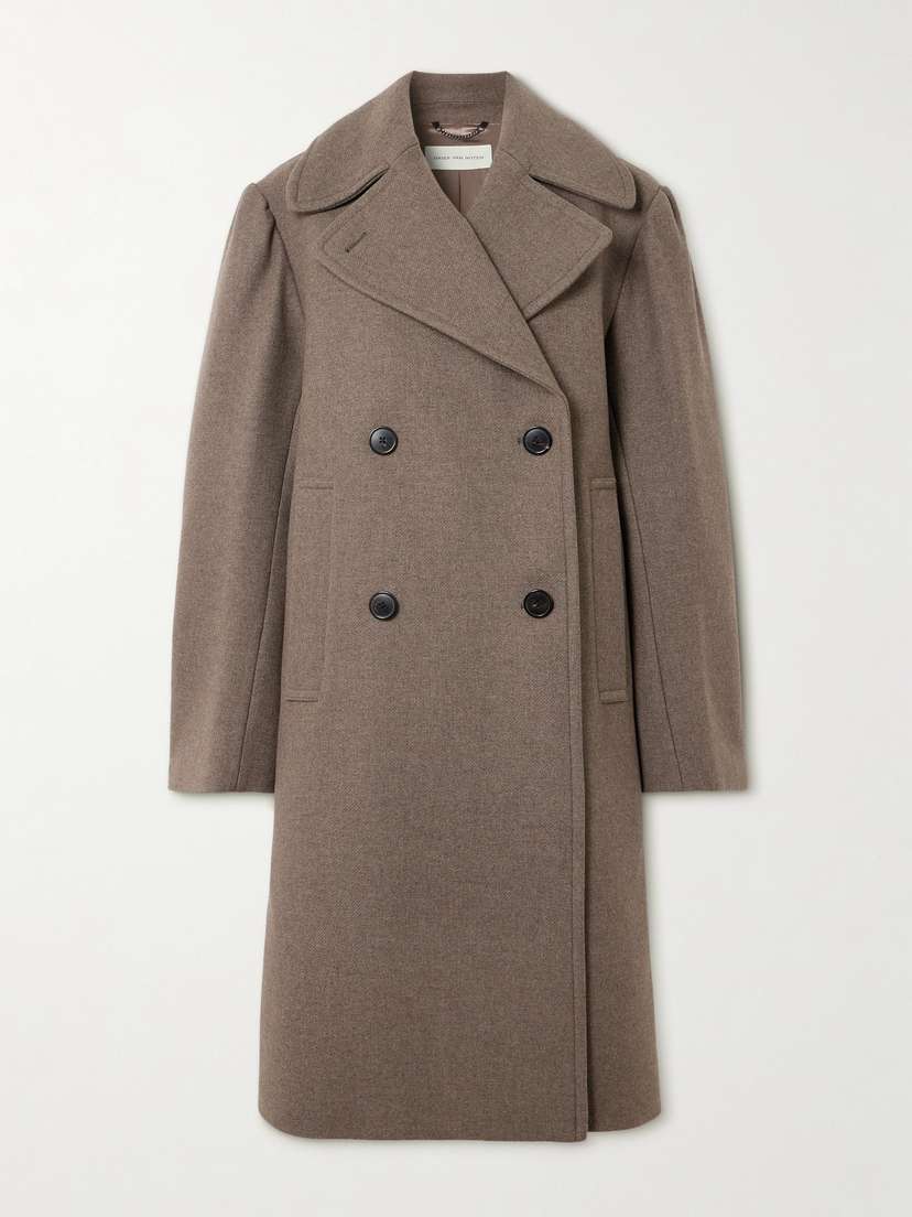 Dries Van Noten Oversized Wool-blend Double-breasted Coat