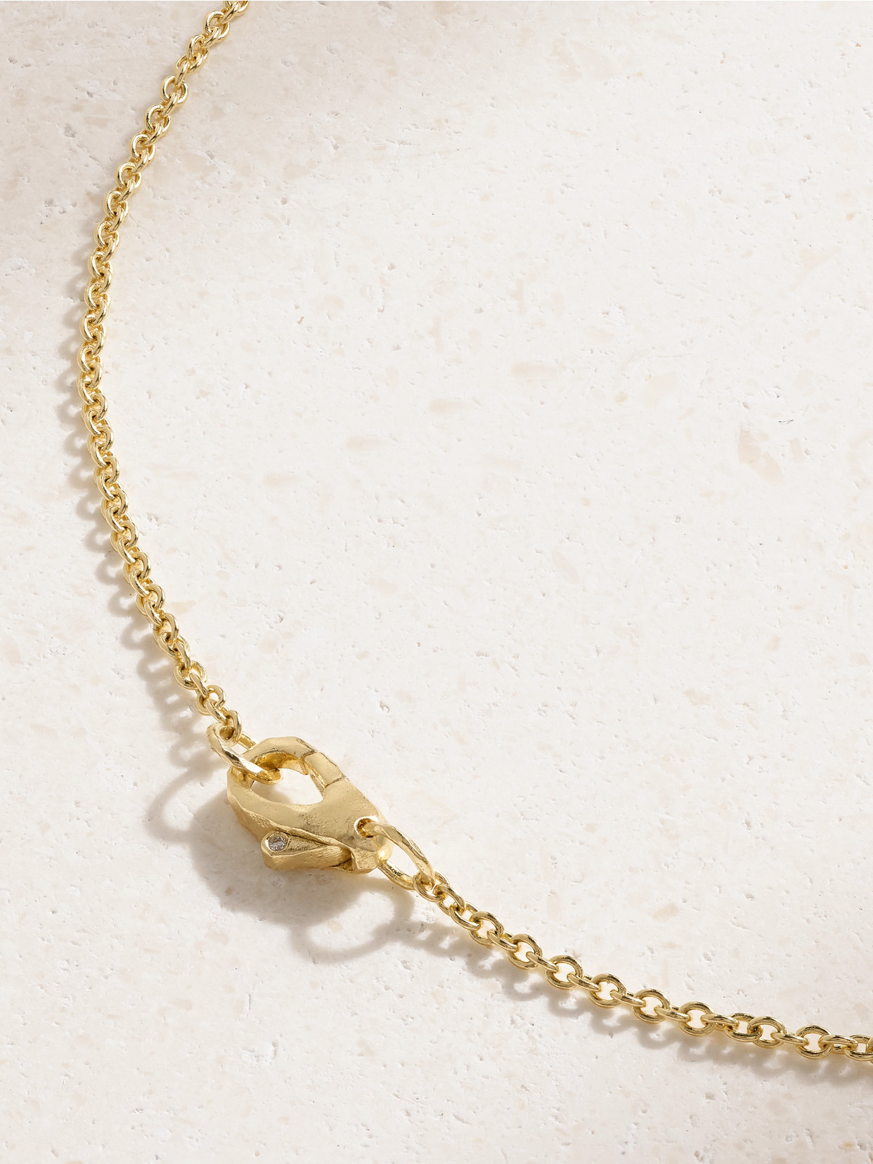 Octavia Elizabeth Nesting Gem 18-karat Recycled Gold Diamond Necklace In Gold