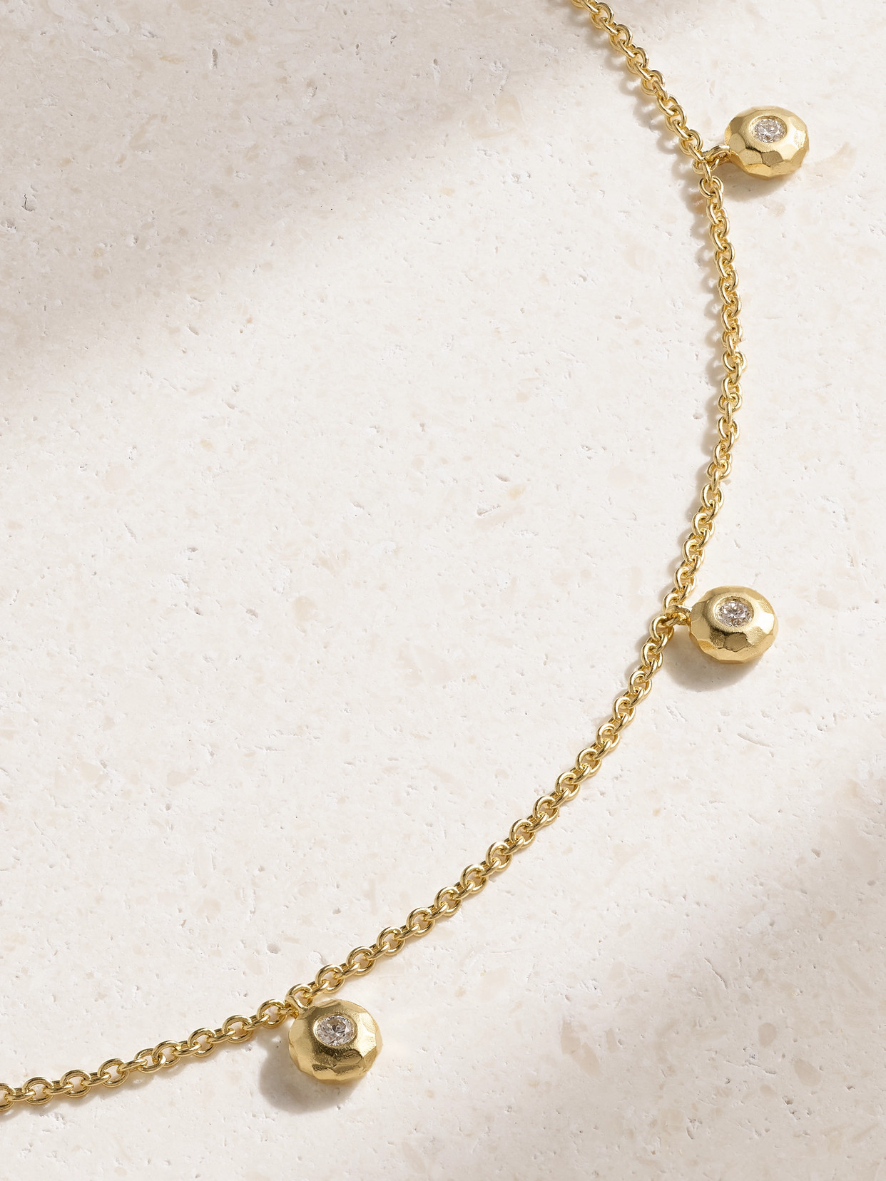 Octavia Elizabeth Nesting Gem 18-karat Recycled Gold Diamond Necklace In Gold