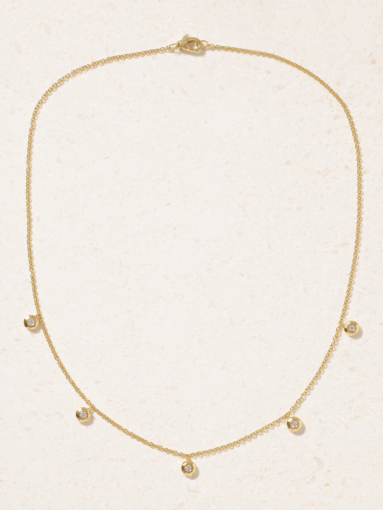 Octavia Elizabeth Nesting Gem 18-karat Recycled Gold Diamond Necklace