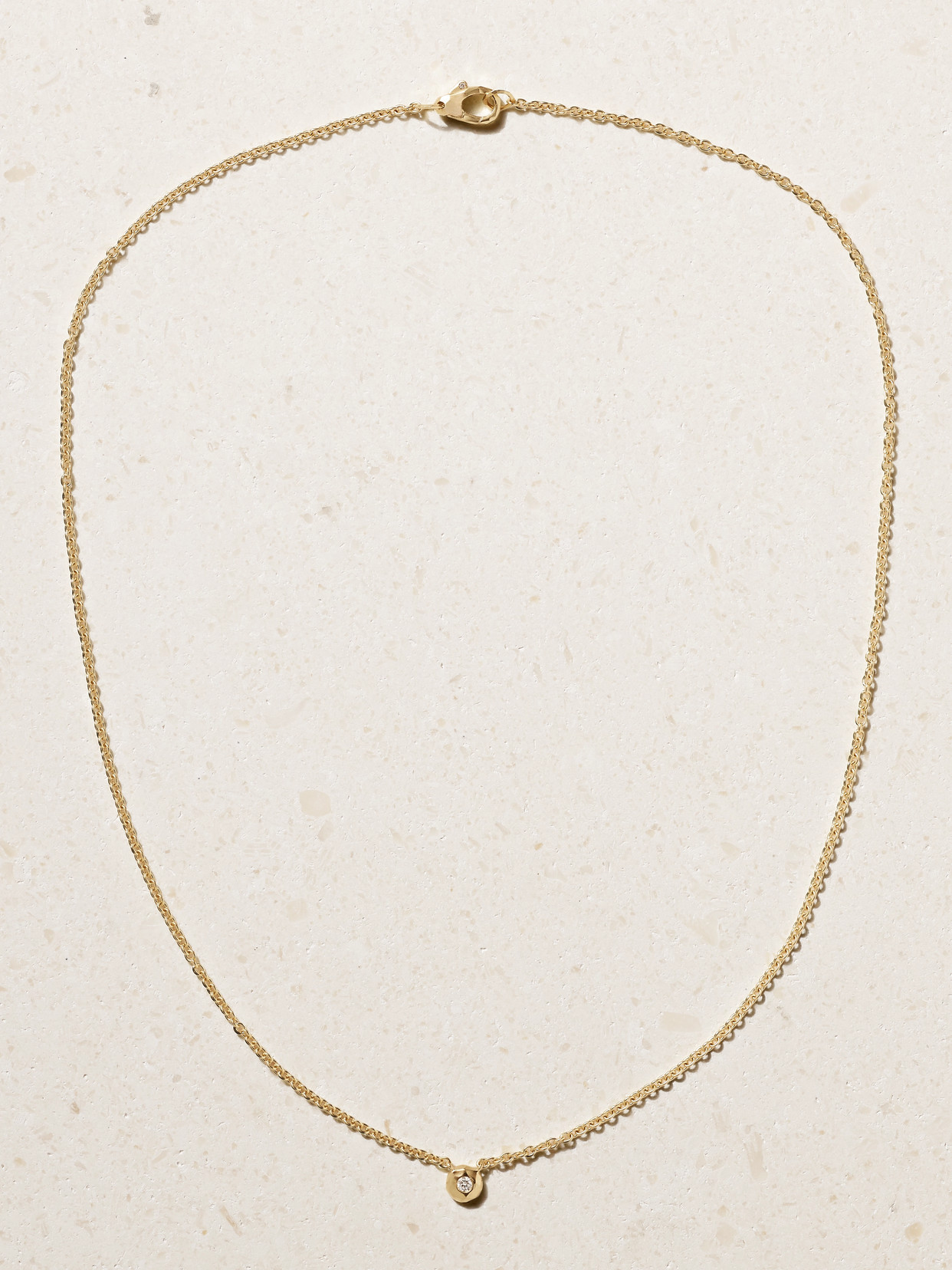 Octavia Elizabeth Nesting Gem 18-karat Gold Diamond Necklace In Gold