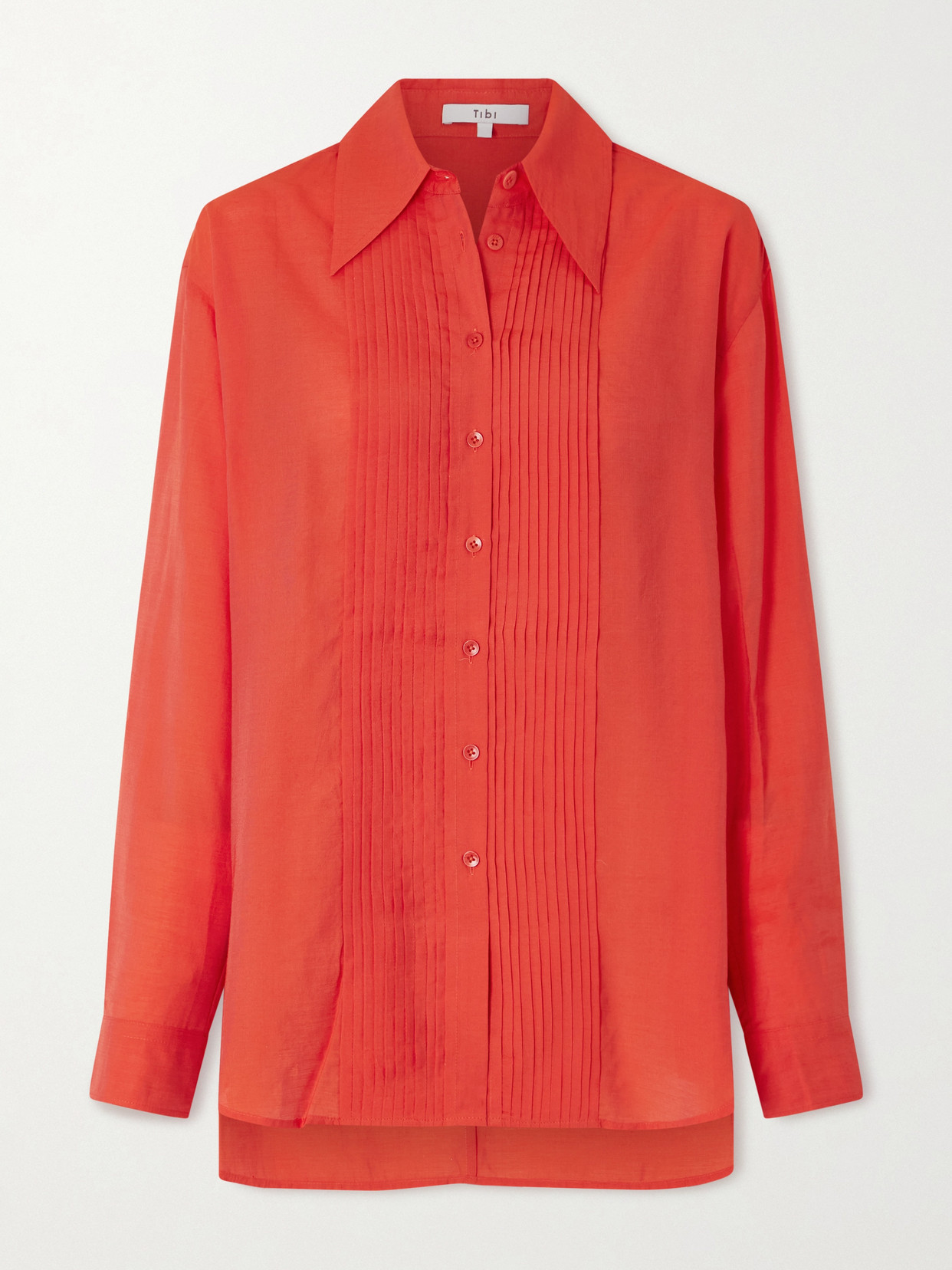 Pintucked Voile Shirt