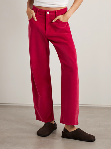 La Ligne Marilyn cotton-blend corduroy wide-leg pants