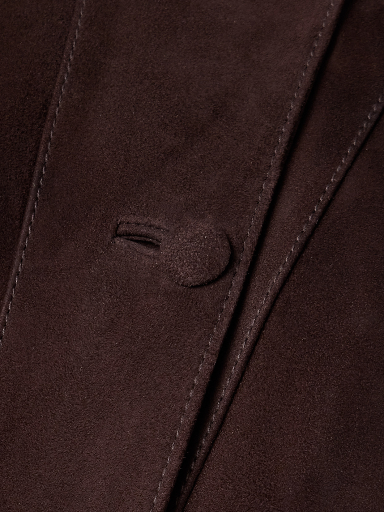 La Ligne Suede Jacket In Brown